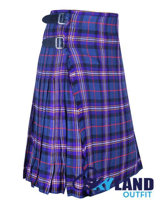 Masonic Tartan 8 Yard Kilt for Men Traditional Scottish Kilt image 1