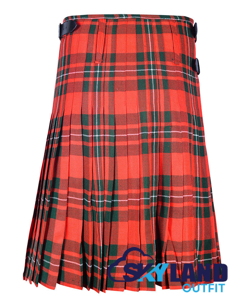 MacGregor Tartan 8 Yard Kilt for Men Traditional Scottish Kilt image 3