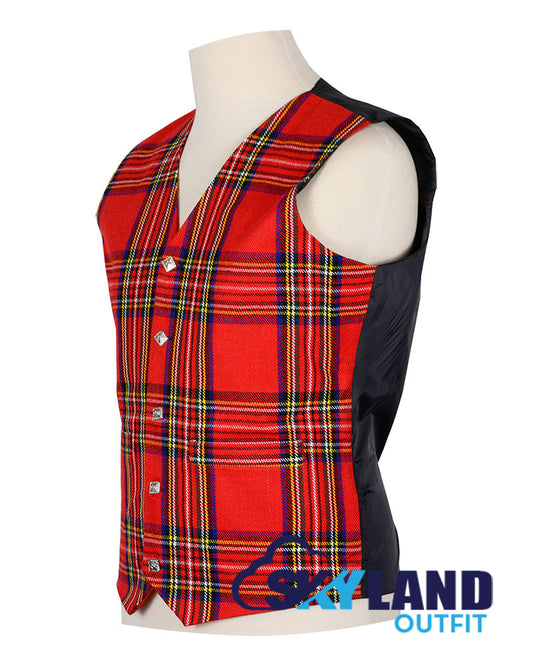 Royal Stewart Tartan Waistcoat - Argyle Vest Made to Order image 1