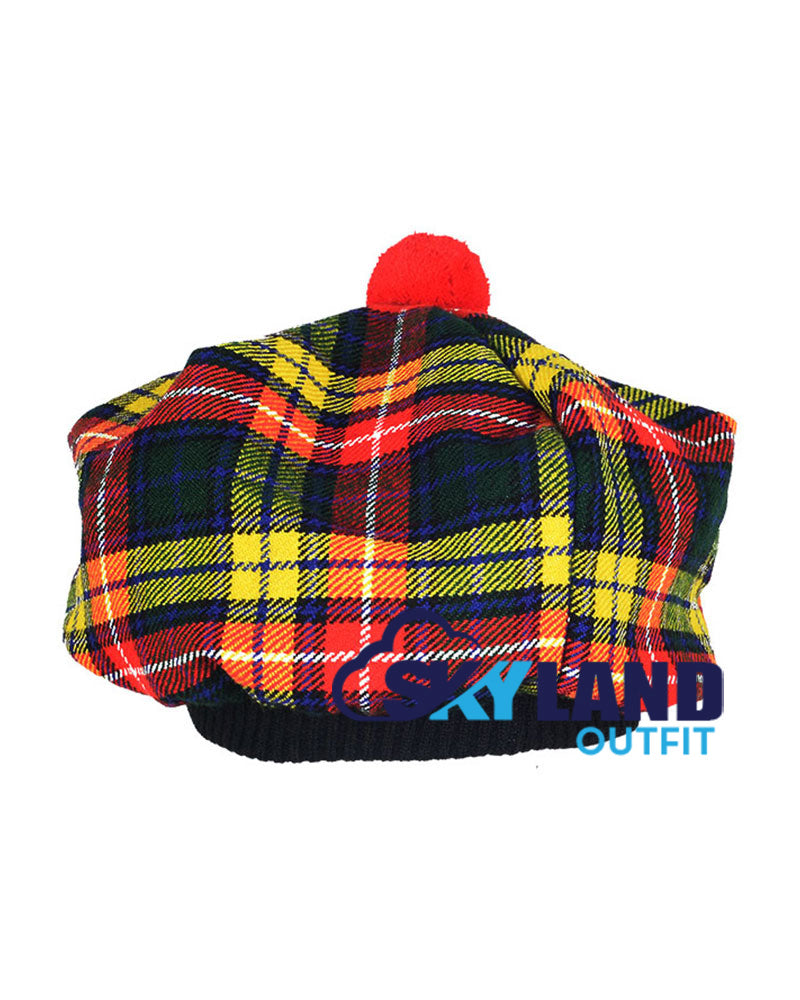 Buchanan Tartan Tam o' Shanter Traditional Scottish Bonnet image 3