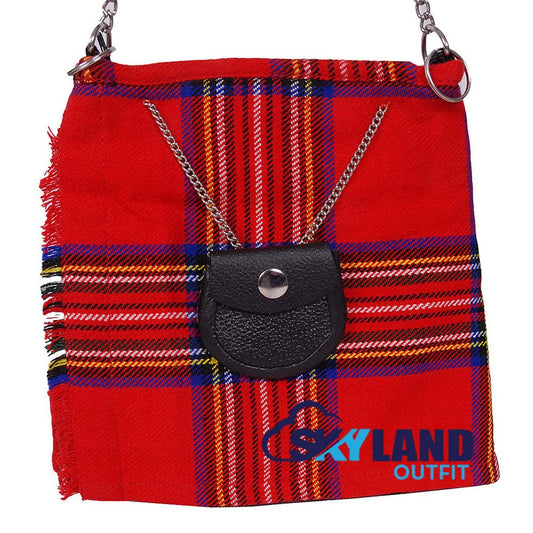 Royal Stewart Tartan Ladies Kilt Shaped Purse, Tote Bag image 1