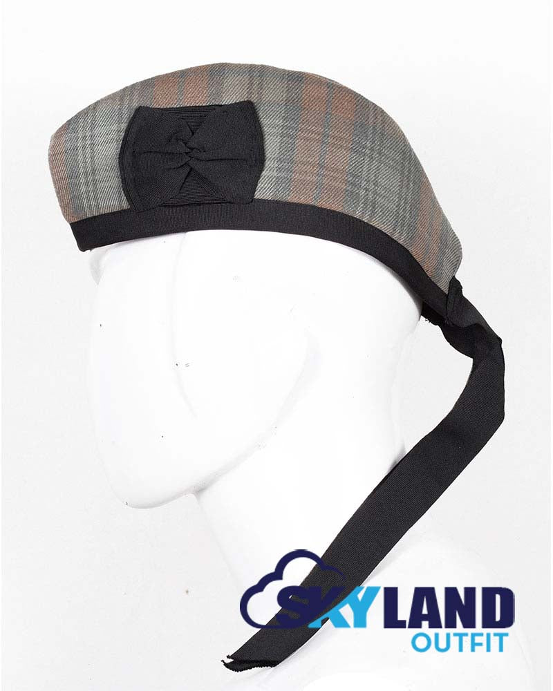 Weathered Black Watch Glengarry Hat Traditional Scottish Cap image 1