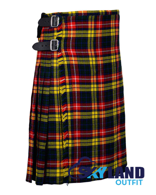 Buchanan 8 Yard Kilt for Men Traditional Scottish Tartan Kilt image 1