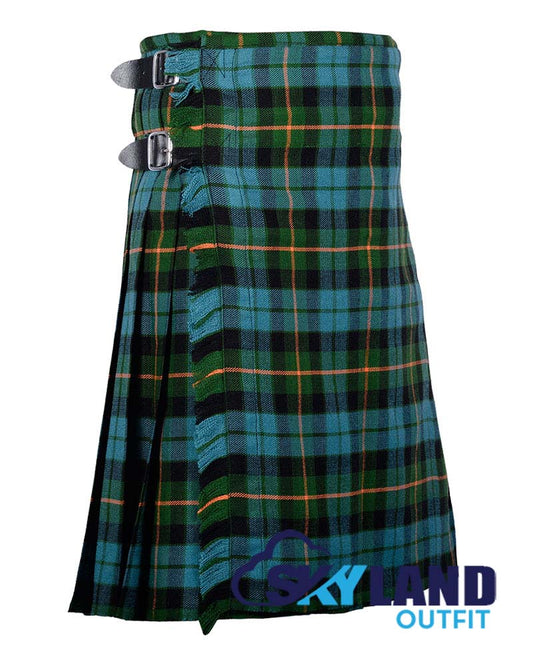 Gunn Ancient Tartan 8 Yard Kilt for Men Traditional Scottish Kilt image 1