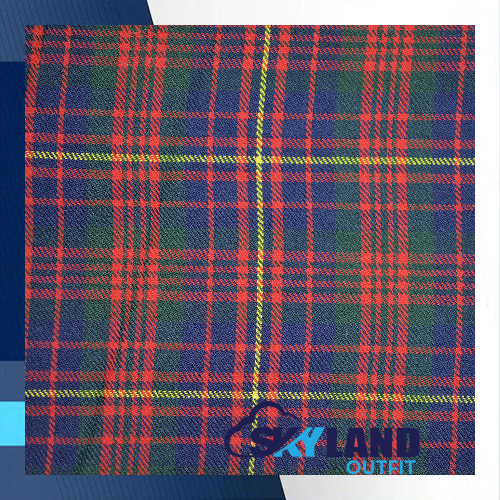 Cameron Tartan Homespun Wool Blend Fabric By the Yard image 0
