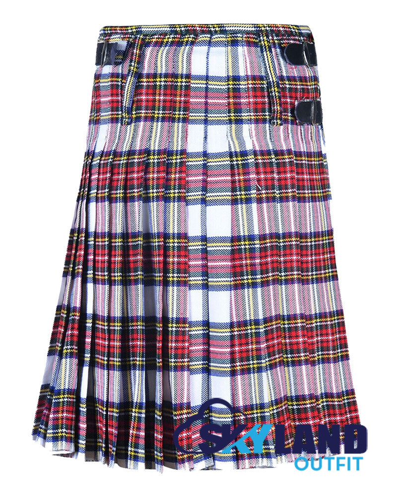 Dress Stewart Tartan 8 Yard Kilt for Men Traditional Scottish Kilt image 2