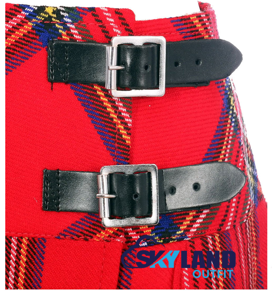 Royal Stewart Tartan Mini Billie Kilt Girls Modern Kilt Skirt image 2
