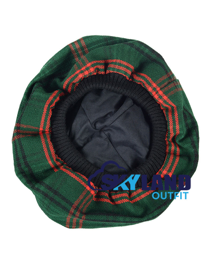 Ross Hunting Tartan Tam o' Shanter Scottish Flat Bonnet image 3