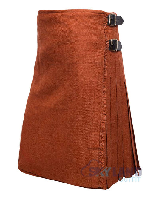 Saffron Tartan 8 Yard Kilt for Men Traditional Scottish Kilt image 1
