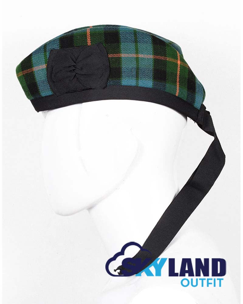 Gunn Ancient Tartan Glengarry Hat Traditional Scottish Cap image 1