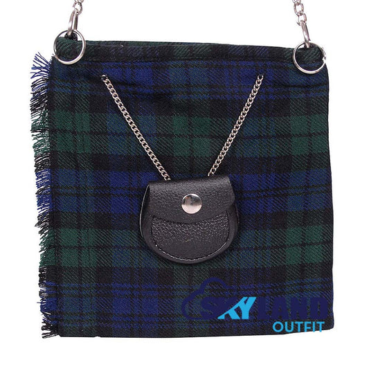 Black Watch Tartan Ladies Kilt Shaped Purse, Tote Bag image 1