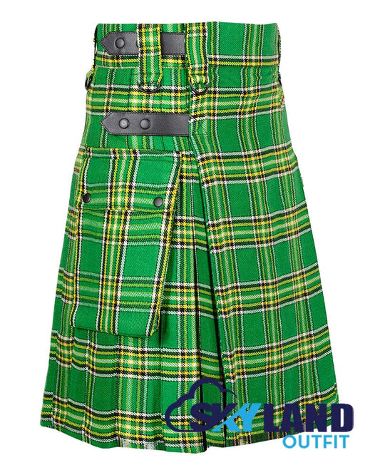 Irish Heritage Tartan Kilt Modern Utility Kilts image 1