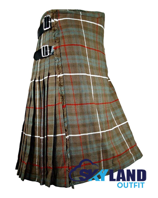 Fraser Weathered Tartan 8 Yard Kilt for Men Traditional Scottish Kilt image 1