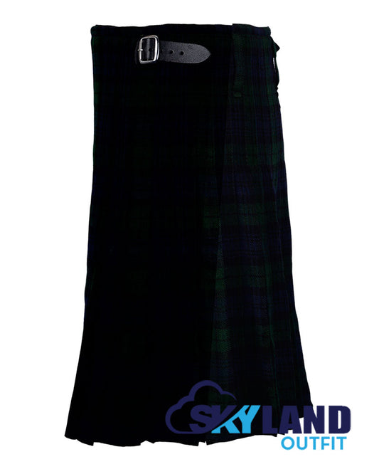 Black Watch 8 Yard Kilt for Men Traditional Scottish Tartan Kilt image 1