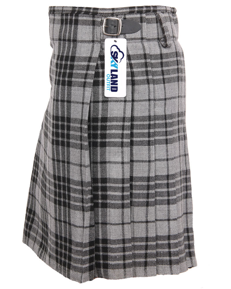 Grey Watch Tartan 5 Yard Casual & Party Wear Scottish Kilt