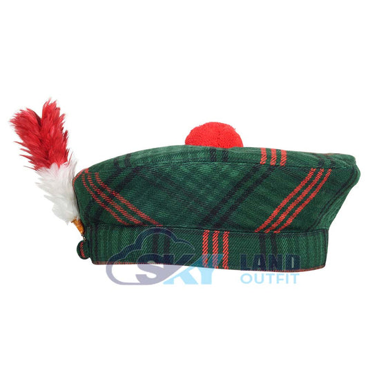Ross Hunting Tartan Balmoral Hat – Scottish Highlander Kilt Cap