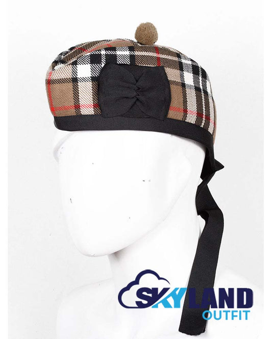 Campbell Thompson Tartan Glengarry Hat Traditional Scottish Cap image 0
