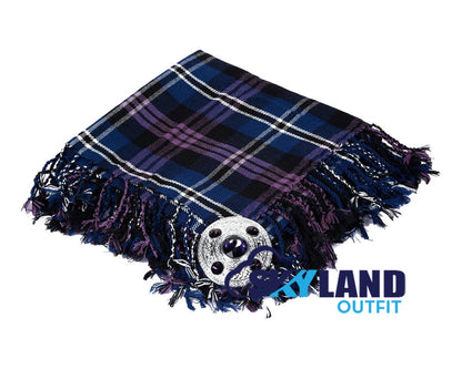 Heritage of Scotland Tartan Kilt Fly Plaid with Free Brooch image 0