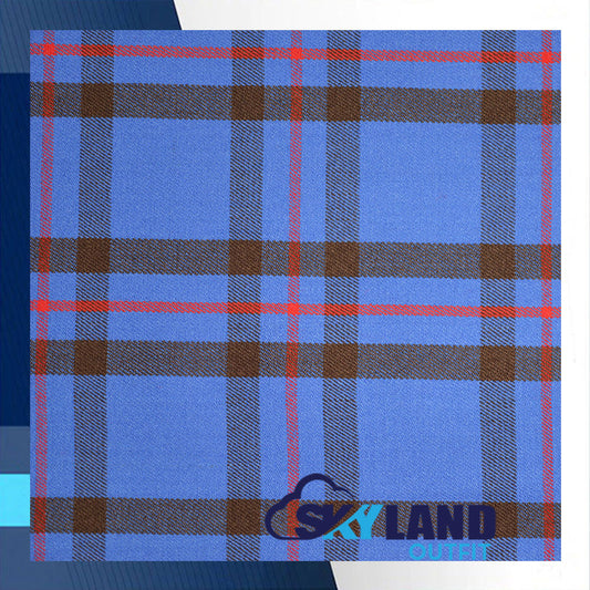 Elliot Modern Tartan Homespun Wool Blend Fabric By the Yard image 0