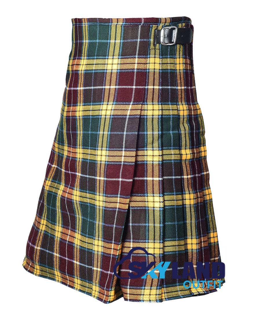 Buchanan Muted Tartan 8 Yard Kilt Traditional Scottish Tartan Kilt image 2