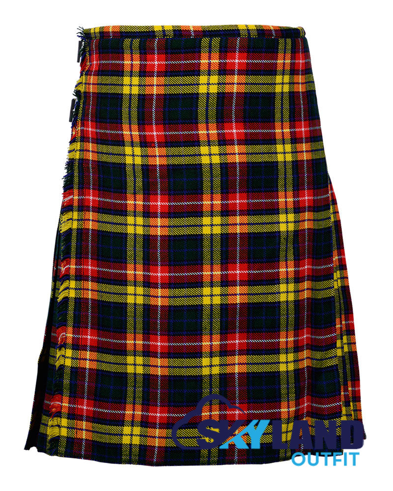 Buchanan 8 Yard Kilt for Men Traditional Scottish Tartan Kilt image 0