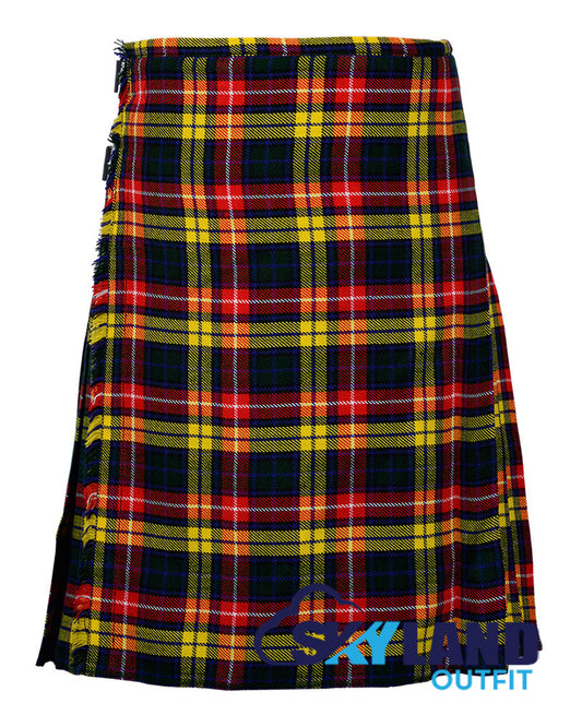 Buchanan 8 Yard Kilt for Men Traditional Scottish Tartan Kilt image 0