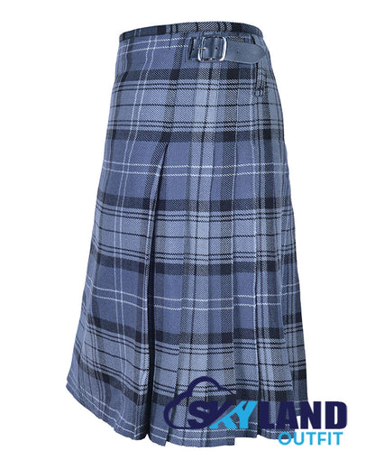Hamilton Grey Tartan 8 Yard Kilt for Men Traditional Scottish Kilt image 2