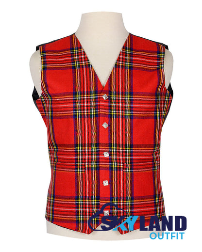 Royal Stewart Tartan Waistcoat - Argyle Vest Made to Order image 0