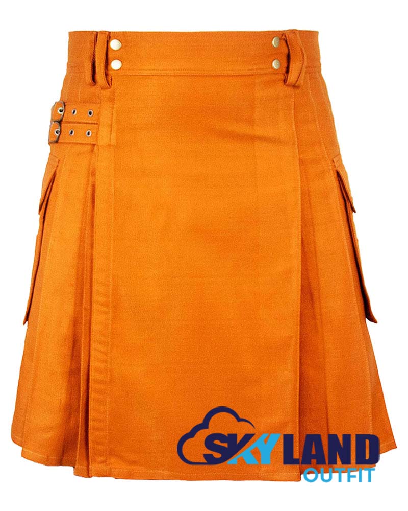 Saffron Tartan Kilt Modern Utility Kilts image 0