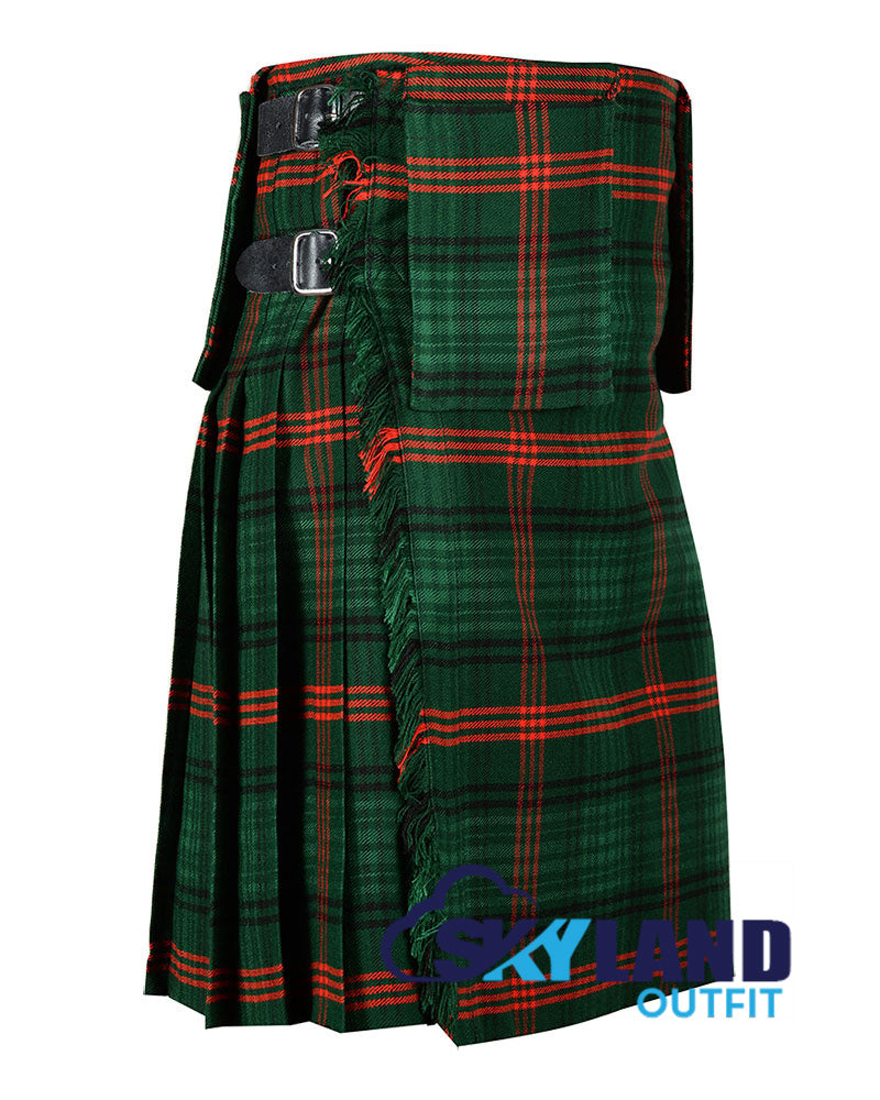Ross Hunting Tartan Scottish 8-Yard Kilt with Detachable Pockets image 0