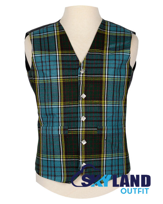 Anderson Tartan Waistcoat – 5 Buttons Argyle Vest Made to Order image 0