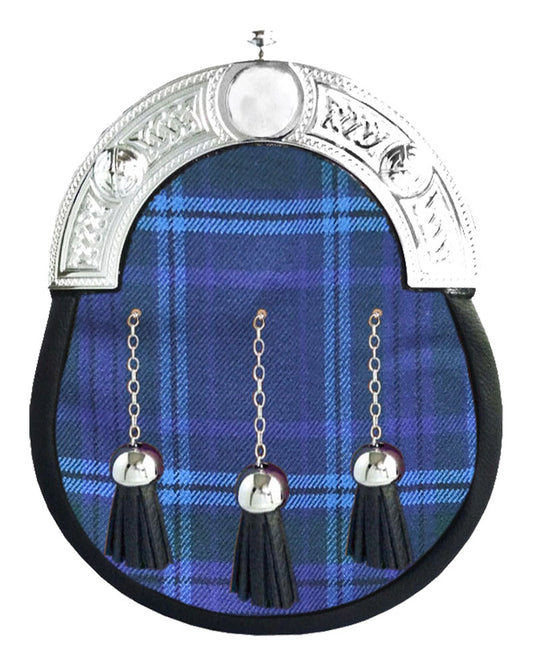 Spirit of Scotland Tartan Sporran Full Dress Leather Sporran image 0