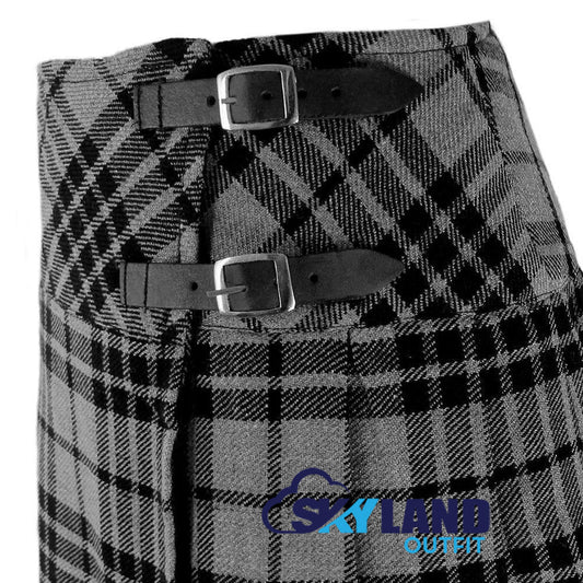 Grey Watch Tartan Mini Billie Kilt Girls Modern Kilt Skirt image 1