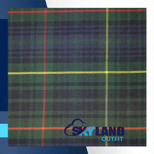 Hunting Stewart Tartan Homespun Wool Blend Fabric By the Yard image 0