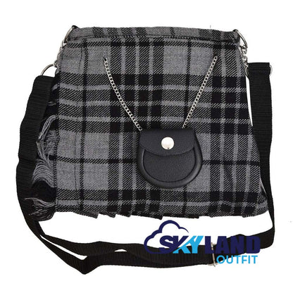 Grey Watch Tartan Ladies Kilt Shaped Purse, Tote Bag image 0