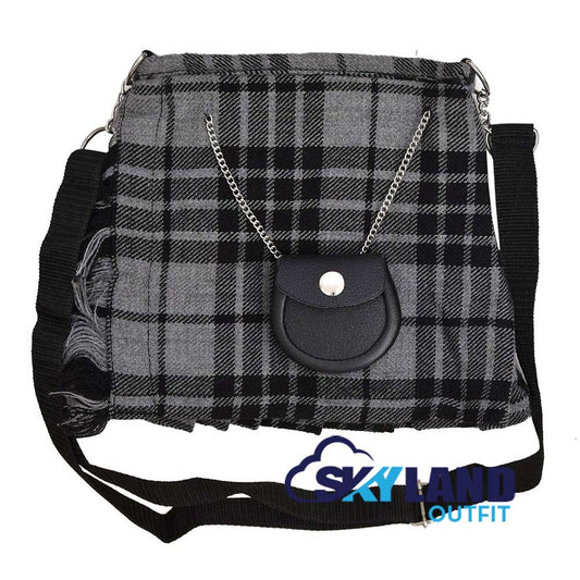 Grey Watch Tartan Ladies Kilt Shaped Purse, Tote Bag image 0