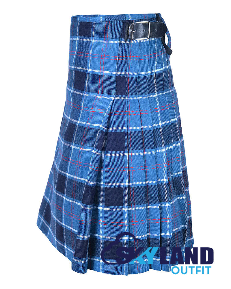 US Navy Tartan 8 Yard Kilt for Men Traditional Scottish Kilt image 2