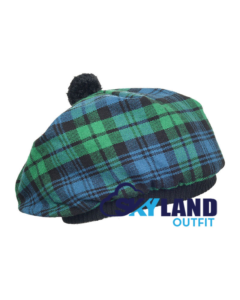 Campbell Ancient Tartan Tam o' Shanter Scottish Flat Bonnet image 0