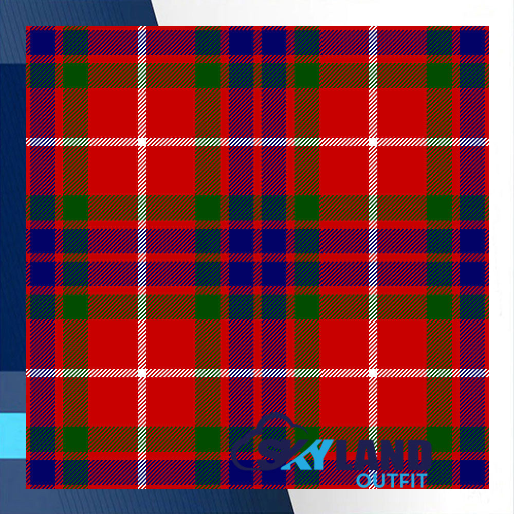 Fraser Tartan Homespun Wool Blend Fabric By the Yard image 0