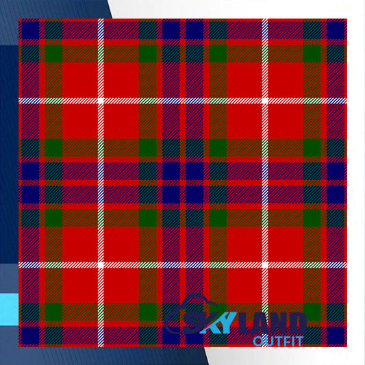 Fraser Tartan Homespun Wool Blend Fabric By the Yard image 0