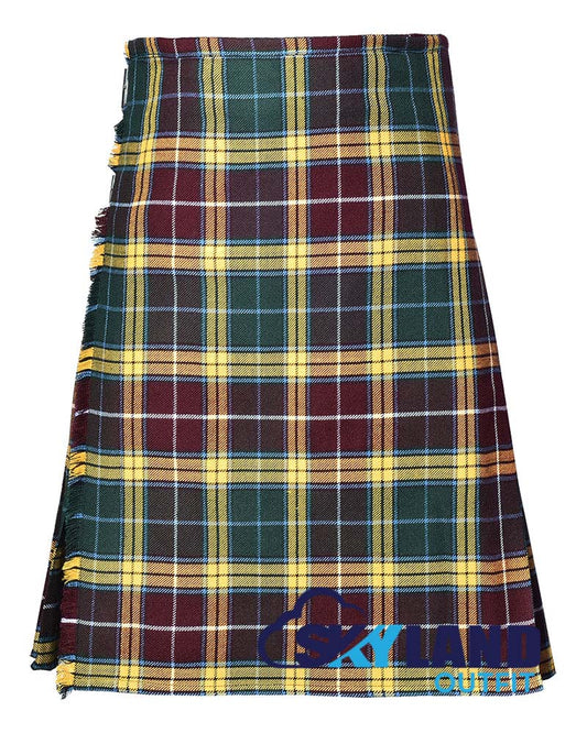 Buchanan Muted Tartan 8 Yard Kilt Traditional Scottish Tartan Kilt image 0