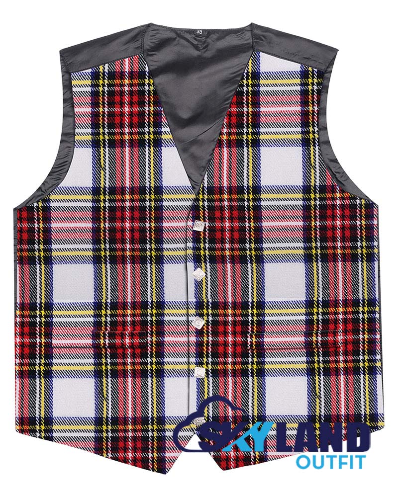 Dress Stewart Tartan Waistcoat - Argyle Vest Made to Order image 0