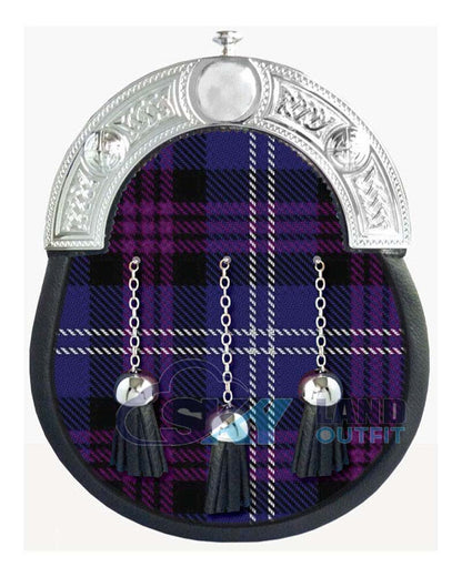 Heritage of Scotland Tartan Sporran Full Dress Leather Sporran image 0