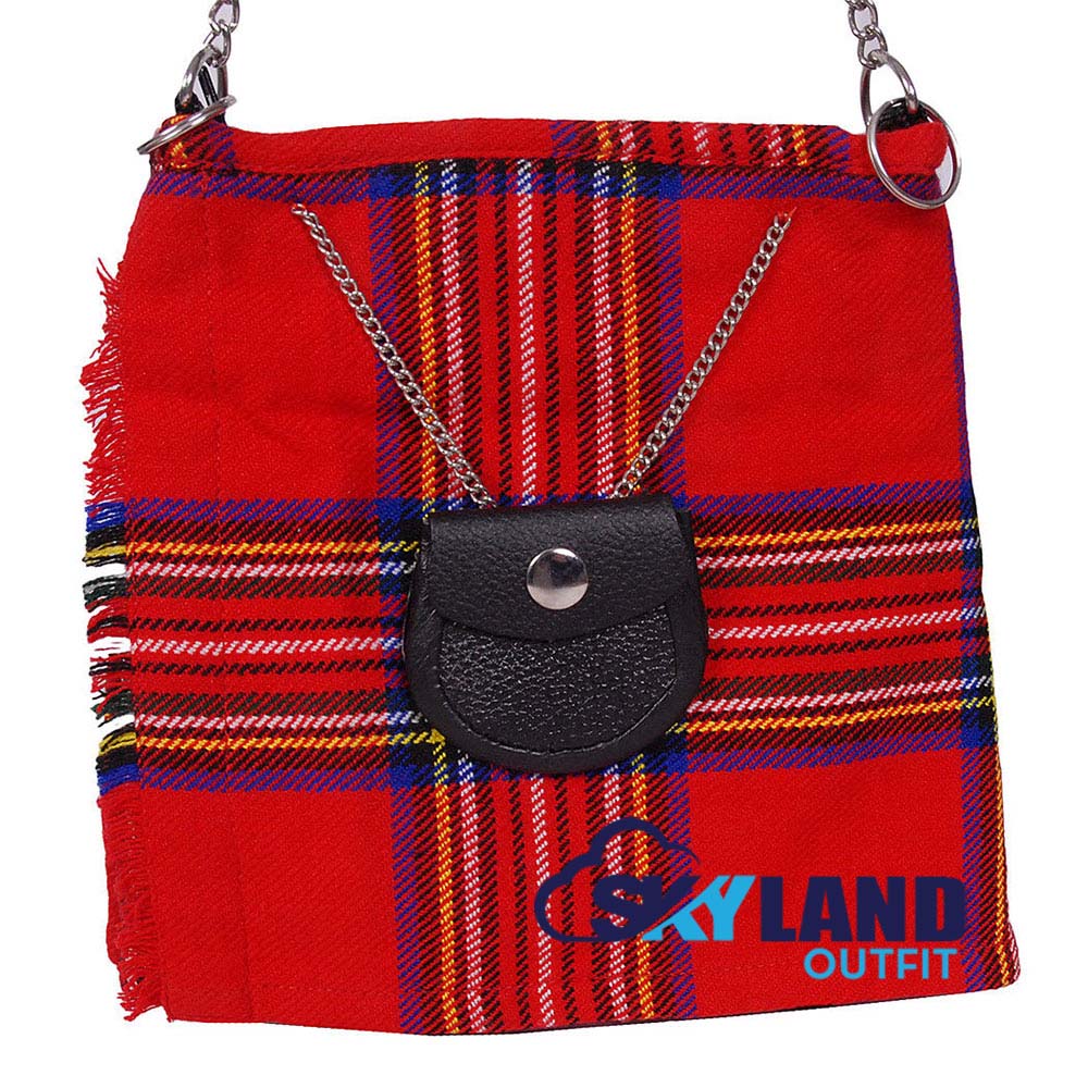 Royal Stewart Tartan Ladies Kilt Shaped Purse, Tote Bag image 1