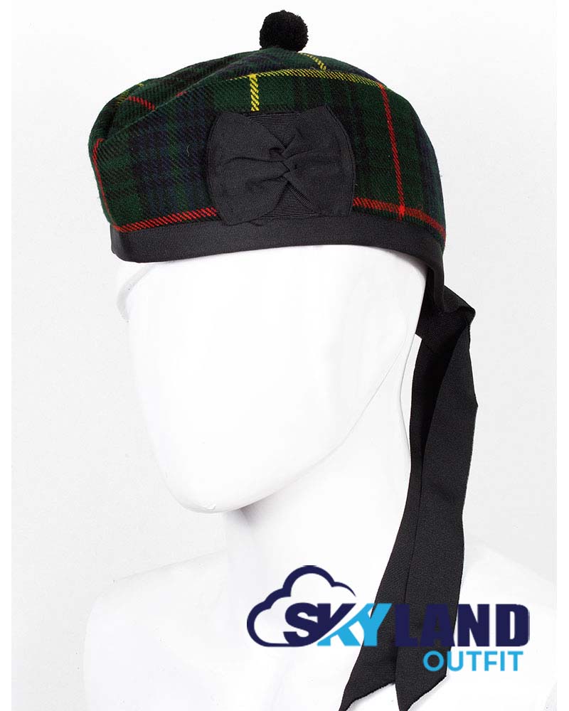 Hunting Stewart Tartan Glengarry Hat Traditional Scottish Cap image 0