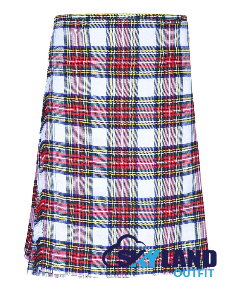 Dress Stewart Tartan 8 Yard Kilt for Men Traditional Scottish Kilt image 0
