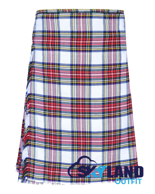 Dress Stewart Tartan 8 Yard Kilt for Men Traditional Scottish Kilt image 0