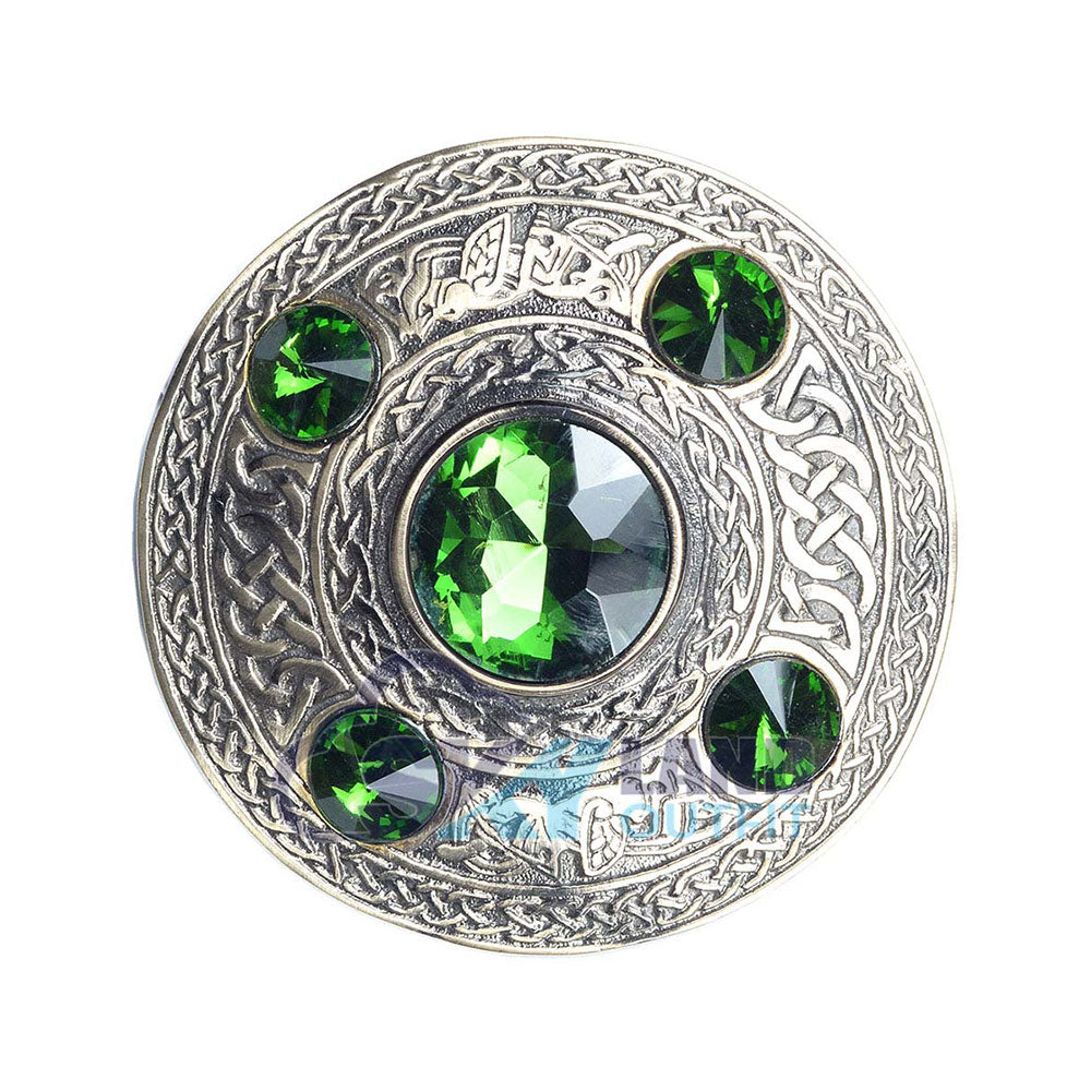 Ross Hunting Modern Tartan Kilt Fly Plaid with Free Brooch image 1