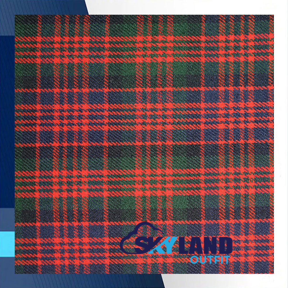 MacDonald Tartan Homespun Wool Blend Fabric By the Yard image 0