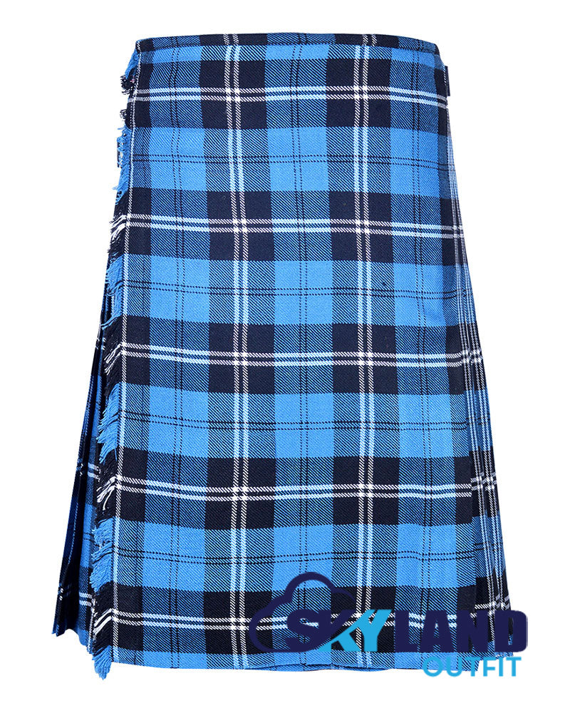 Ramsey Blue Hunting Tartan 8 Yard Kilt Traditional Scottish Kilt image 0